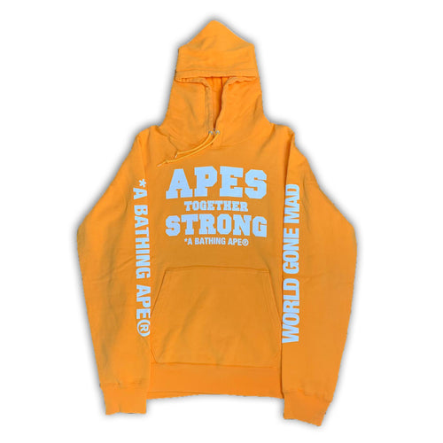 Bape Ape Shall Never Kill Ape Hoodie Orange