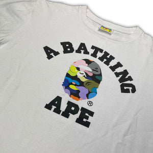 Multi camo shop bape shirt