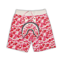 Load image into Gallery viewer, Bape ABC Pink Camo Shark Shorts