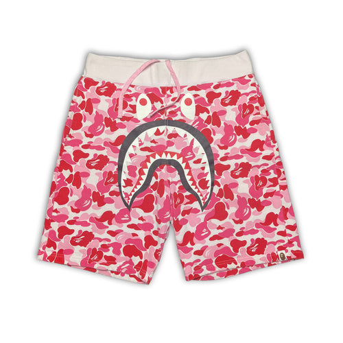 Bape ABC Pink Camo Shark Shorts