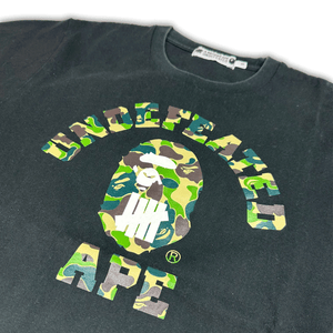 Bape x Undefeated Green ABC Camo College Tee