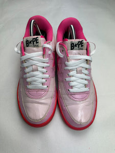 Bape x Kaws Pink Bapesta