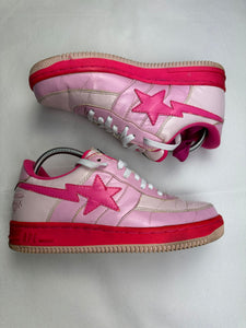 Bape x Kaws Pink Bapesta