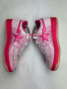 Bape x Kaws Pink Bapesta