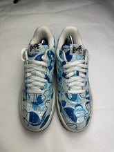 Load image into Gallery viewer, Bape Baby Milo Camo Blue Bapesta