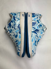 Load image into Gallery viewer, Bape Baby Milo Camo Blue Bapesta