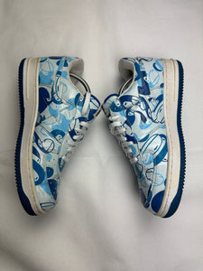 Bape Baby Milo Camo Blue Bapesta