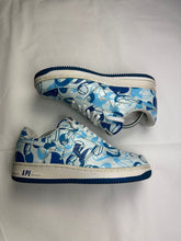 Load image into Gallery viewer, Bape Baby Milo Camo Blue Bapesta