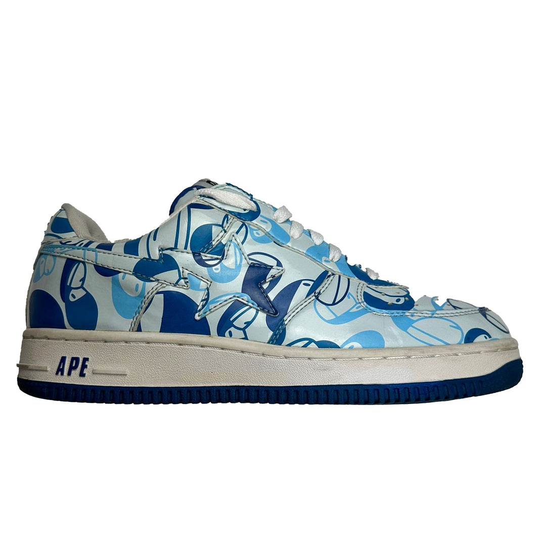 Bape Baby Milo Camo Blue Bapesta