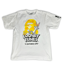 Load image into Gallery viewer, Bape x Looney Tunes ABC Yellow Camo Ape Head Tee