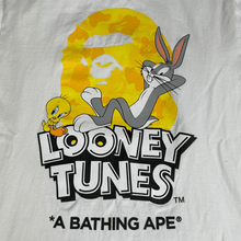 Load image into Gallery viewer, Bape x Looney Tunes ABC Yellow Camo Ape Head Tee