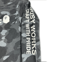 Load image into Gallery viewer, Bape x Neighborhood Black Camo Long Sleeve Tee