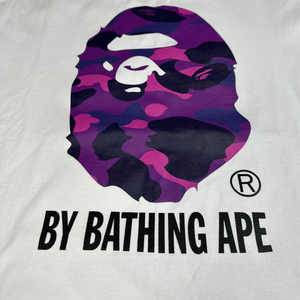 Bape Purple Camo Big Ape Head Long Sleeve Tee