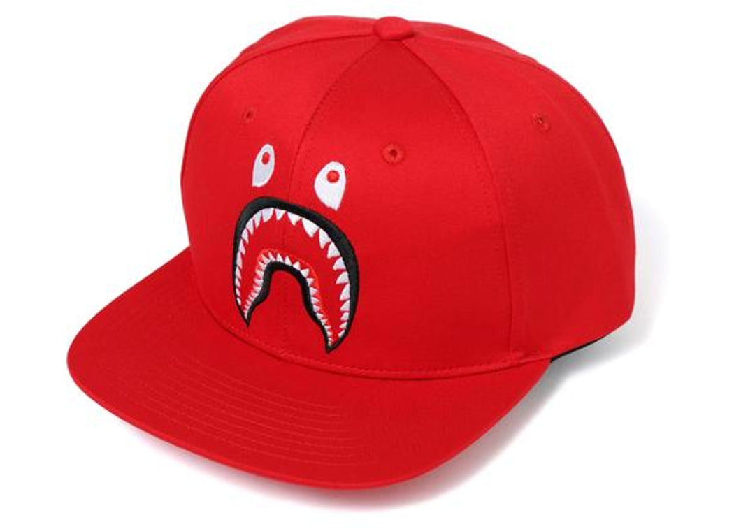 Bape Shark Snapback Red